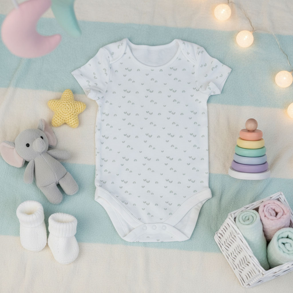 5 بادی نوزاد طرح دار